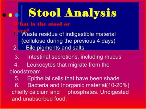 what is fecalysis in tagalog